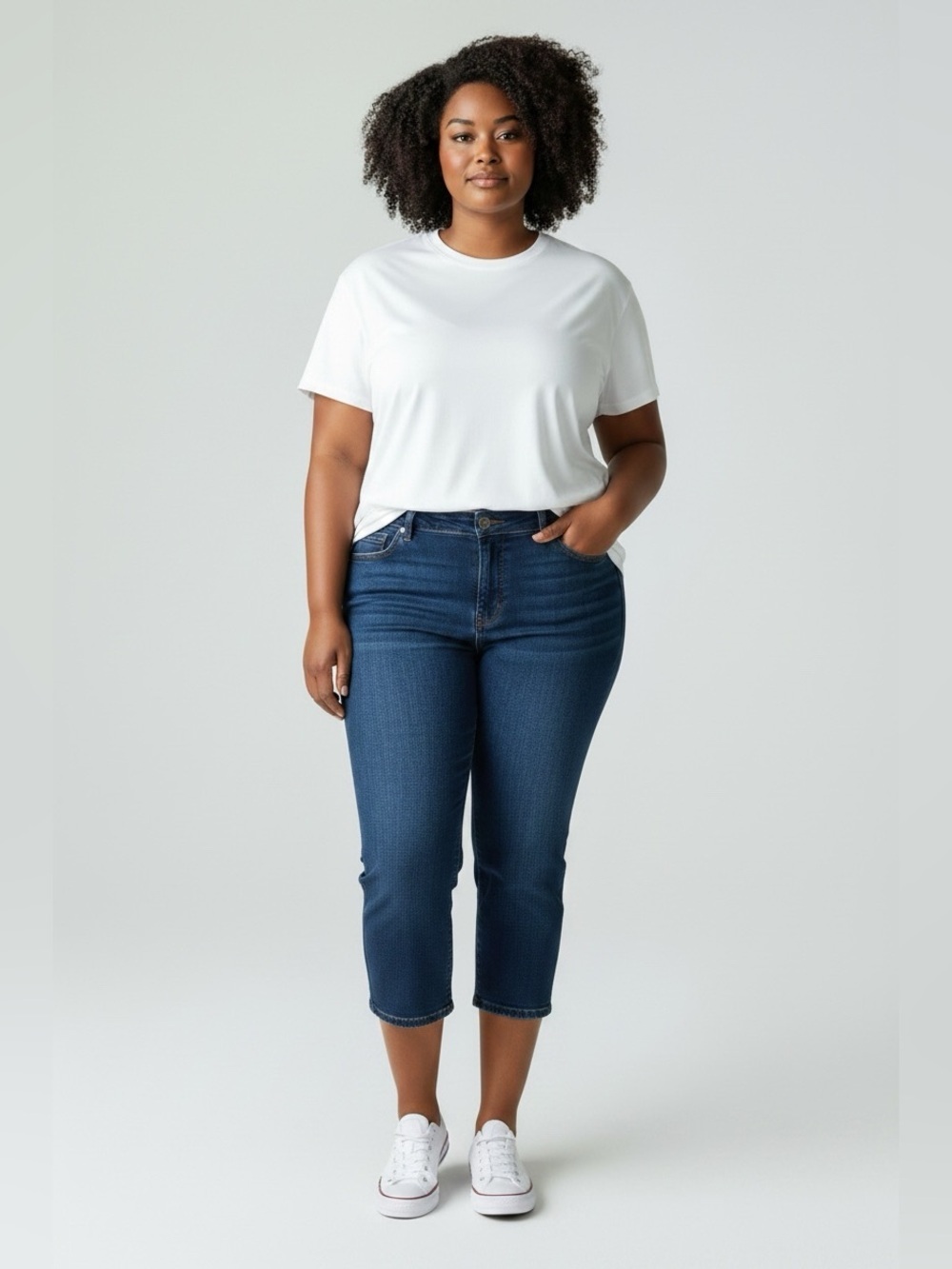 Vintage America Blue Ankle Cropped Jeans Size 12/31